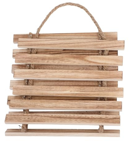 TOYANDONA Enrejado de Pared de Madera Maciza Tratado Anticorrosión para Plantas Trepadoras, Soporte Colgante Medio para Macetas, Estante Resistente Intemperie para Balcón Interior y