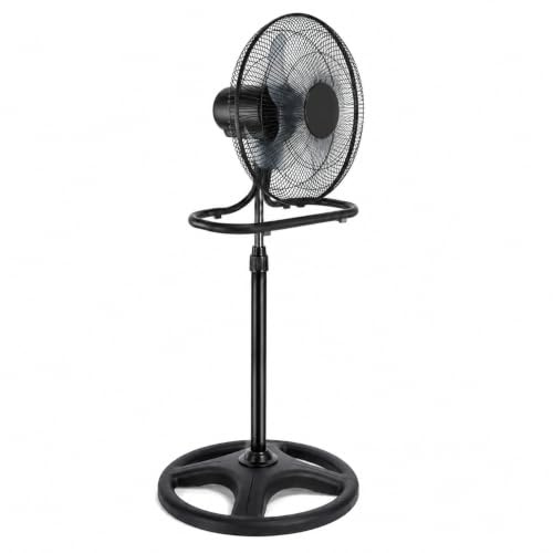 LEOFLA Ventilatore 3 Modalità di Montaggio 60W in Metallo per Casa e Ufficio