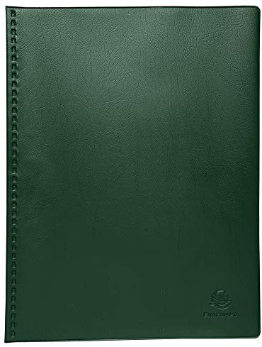 Exacompta - Réf. 88523E - 1 Protège-documents Vega - 50 pochettes anti-transfert d'encre - 100 vues - pour A4 - dim 23,5 x 31 cm - couverture en PVC extra souple et extra résistant - couleur vert