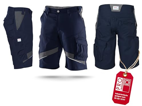 KÜBLER ICONIQ Shorts – Arbeitsshorts mit ergonomischer Linienführung, Multifunktionstaschen, Reflex-Elementen