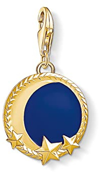 Thomas Sabo Damen Charm-Anhänger Mond & Sterne Charm Club 925 Sterling Silber 1664-427-32
