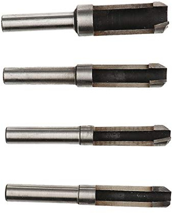 Backbayia 4 Stück 10 mm Bohrkrone, Mehrzweck-Bohrer, Frässtanzen, zum Schneiden