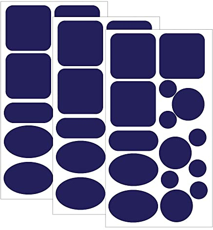 Skystuff 45 Stück Daunenjacke Flicken Nylon Reparatur Klebeband Selbstklebend Reparatur Flicken für Jacke Zelt Oberbekleidung Reparatur Rund und Oval Form