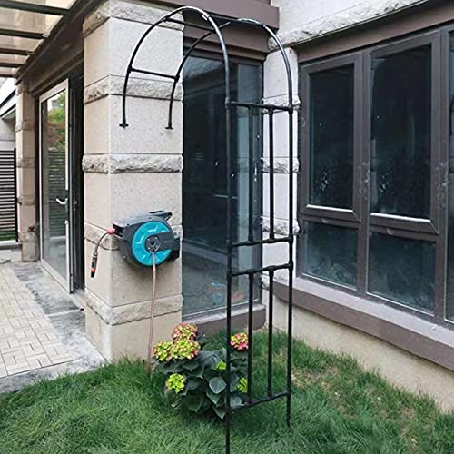 Daoyuan Halbbogen Rosenbogen Aus Metall,Große Gartenbogen Gartenlaube Rankgitter Torbogen,Pergola für Kletterpflanzen Rosen Ranken,Spalier,Rankhilfe,wetterfest,Auffahrt Rasengarten Gartendekoration