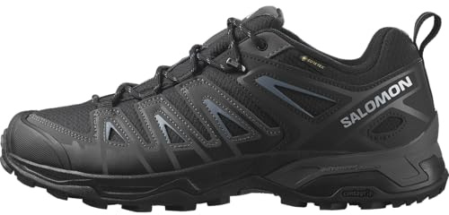 Salomon X Ultra Pioneer Gore-Tex, Scarpe da Trekking Uomo, Black Magnet Bluesteel, 46 EU