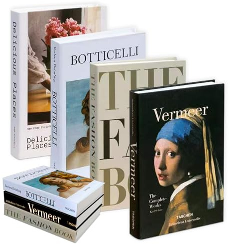 YSOOUA 4 Pièces Livres Décoratifs Livres de Décoration d'Intérieur Luxe Faux Livres Pliables pour L'affichage pour la Décoration de la Maison Noir et Blanc pour Tables Basses/Etagères (B)
