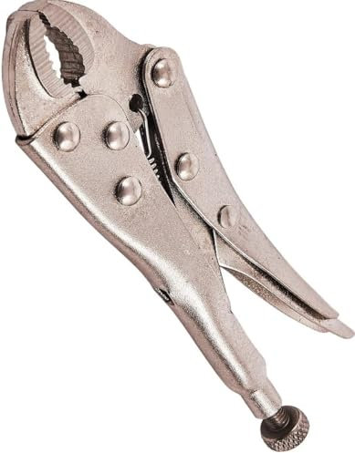 Locking Mole Grip Pliers with Serrated Jaws Adjustable C Type Curved Jaw Self Lock Pliers for Better Grip Garage Tool (5 125mm)