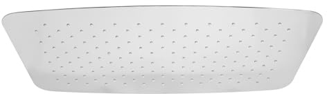 Schulte Kopfbrause 55 x 35 cm eckig in Chrom, Hochwertige Regendusche verchromt, Kugelgelenk, EinfachCLEAN System, einstellbarer Neigungswinkel, Ersatz oder Erweiterung für Duschsysteme
