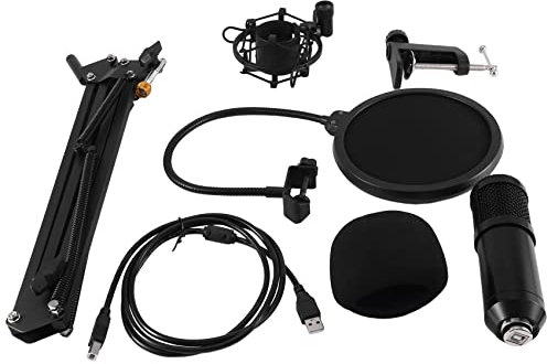 Eighosee Kit Microfono a Sospensione con Staffa per Microfono a Condensatore Bm800 per la Registrazione dal di Computer e Telefoni Cellulari
