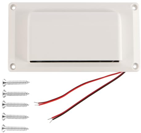 Tiardey 12-V-Abluftventilator, seitlicher Entlüftungsventilator, 15 W, Wohnwagen-Seitenventilator für Wohnwagen, Wohnmobile, Wohnwagenanhänger, Ventilator zur Belüftung