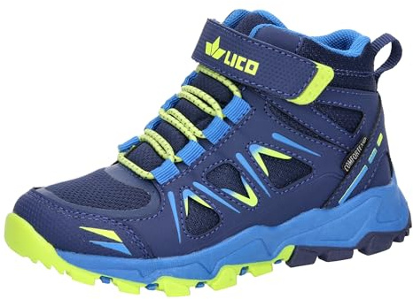 Lico Pojkar unisex barn alla High VS trekkingsstövlar, marinblå/citron, 29 EU, Marinblå Lemon, 29 EU