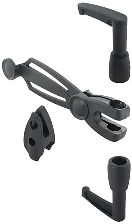 Accessoires pour Espagnolette de Volets battants - Système de Fermeture pour Volet Battant et Persiennes - Composite Noir - Longue durabilité - Fabrication française