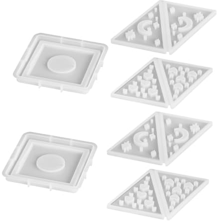 AKOOSY 2juegos Molde Para Velas Piramidales De Silicona Moldes De Resina Para Manualidades Para Centros De Mesa El Hogar y Decoración De Bodas