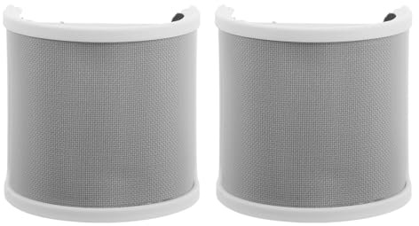 jojofuny 2 filtri anti-pop per microfono - Schermo di copertura per microfono - Filtro anti-pop con rete per registrazione vocale - Parabrezza per per streaming in studio di podcast e video -