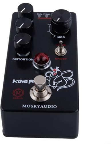 Pedal für E-Gitarre für Mosky King Serie mit Vintage Dirty Turbo Fat Modi und Filtersteuerung