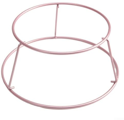 Cake Cooling Rack, 6 Inch 8 Inch Chiffon Rose Gold Baking Wire for Cake, Inverted Round Base Stand Drying Rack
