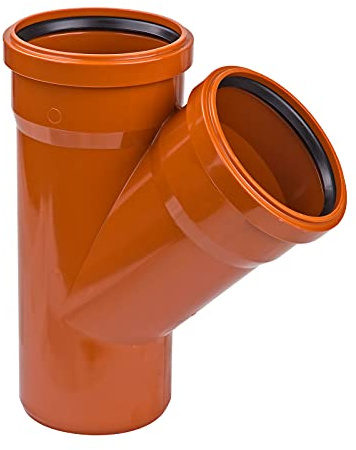 Ostendorf Hardware Tubing, DN 200/200, 45° Neigung, Orange