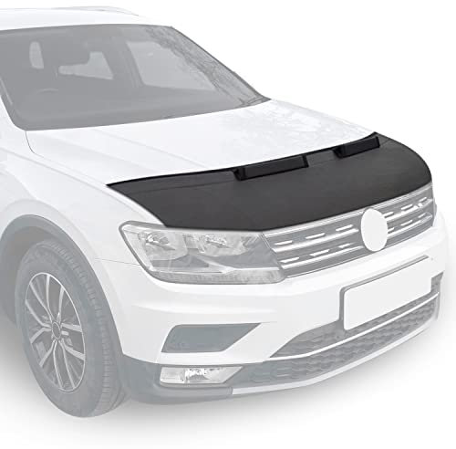OMAC Haubenbra Steinschlagschutz Bonnet Bra kompatibel mit Ford Connect 2014-2024 Schwarz Halb