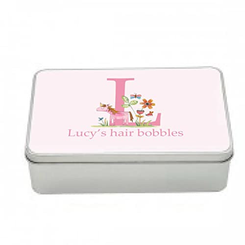 Personalised Unicorn Tin Jewellery Box - Storage for Bits and Bobs - Girls Birthday Gift