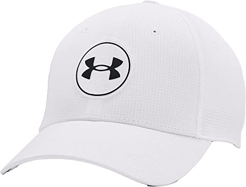 Under Armour UA Vented Golf37 Herren M TZE, Weiss/opulenter Garten, M-L