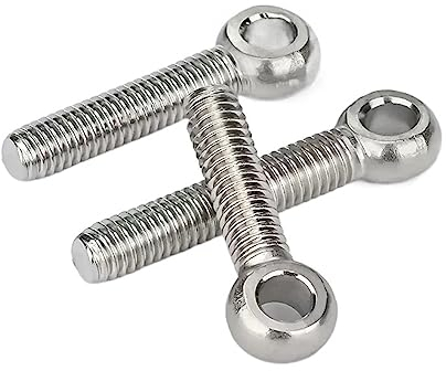 M5 M6 M8 M10 M12 304 Edelstahl-Verbindungsschrauben verriegeln Verbindungsöse Gleitloch-Schraubenbolzen 15 20 45 55 65 70 mm (Color : Silver, Size : M10x40mm 2pcs)