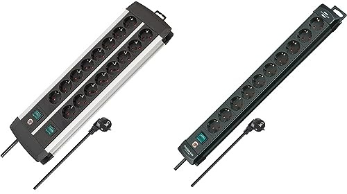 Brennenstuhl Premium-Alu-Line, Steckdosenleiste 16-Fach & Premium-Line, Steckdosenleiste 10-Fach