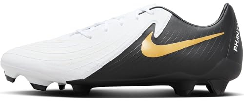 Nike Herren Phantom Gx Ii Academy Fg/Mg Sneaker, White Black MTLC Gold Coin, 46 EU