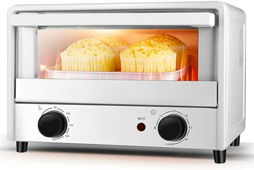 BTURYT Mini Horno Tostador de Cocina, Horno freidora de Aire de 14L, Horno asador de convección para tostar/Hornear/Asar/Asar/deshidratar, Temporizador de 60 Minutos, 1000W