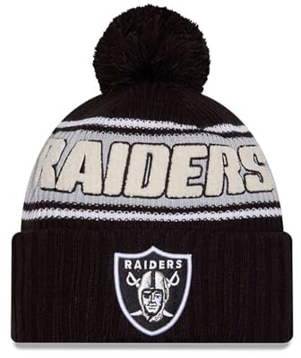New Era Sideline 2024 Beanie American Football Bommel Pompon Winter Mütze Teamlogo NFL