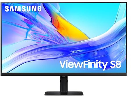 Samsung LS32D800UAUXXU 32 Ultra HD IPS Monitor - 4K UHD, 3840x2160, 60Hz, HDR10, USB-C Charging, Height Adjust