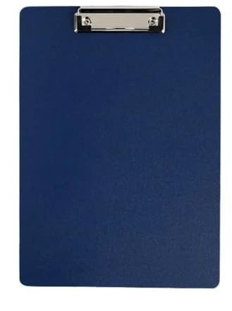 Plastique Clip Planches Pour Papier D'éCriture Mem Porte-menu rectangulaire épais, étanche, dossier A4, presse-papier, bloc-notes, bloc-notes Planchettes à Pince IdéAl Pour Le Travail Quotidie(Dark Bl