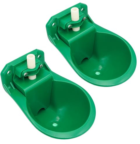 Automatische Wassertränke aus Kunststoff für Ziege, Schafe, Hund, 2 Stück | Pferd für Stall und Bauernhof Praktische Trinkschale, Robust & Langlebig