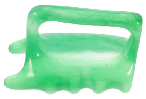 Beavorty Doppel Gua Sha Massagegerät Resin Kompakter Harz Schaber Für Wirbelsäule Nacken Schultern Rücken Glatte Oberfläche Tragbares Körper Massagewerkzeug Entspannend Für Reise Und Alltag