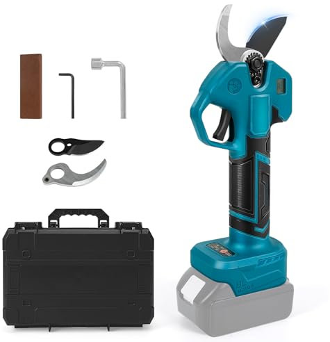 Akku Astschere, 500W Bürstenlose Akku Gartenschere Kompatibel mit Makita Akku, Öffnung 50 mm, Max 35 mm Schneiddurchmesser Akku BaumSchere mit Ersatzklinge für Baum Beschneiden(Ohne Batterie)