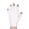 2 pares de guantes blancos de algodón para dormir las manos secas, guantes blancos sin dedos, guantes de eccema para hidratación, pantalla táctil, spa, tratamiento de la piel