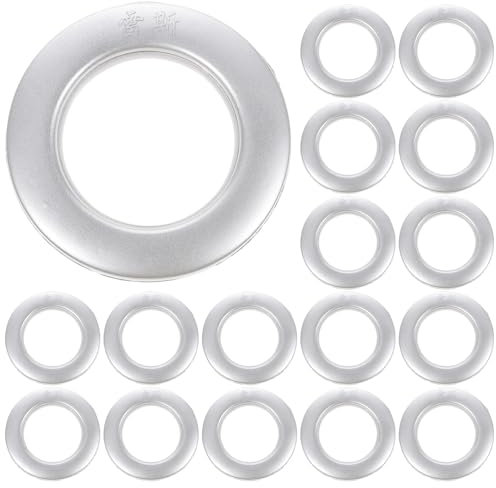 Amosfun 75stücke Vorhangringe Geräuschdämpfende Gardinenösen Für Einfache Installation Wiederverwendbare Ringe Für Vorhänge Und Duschvorhänge Langlebig Und Rostfrei Für Stilvolle
