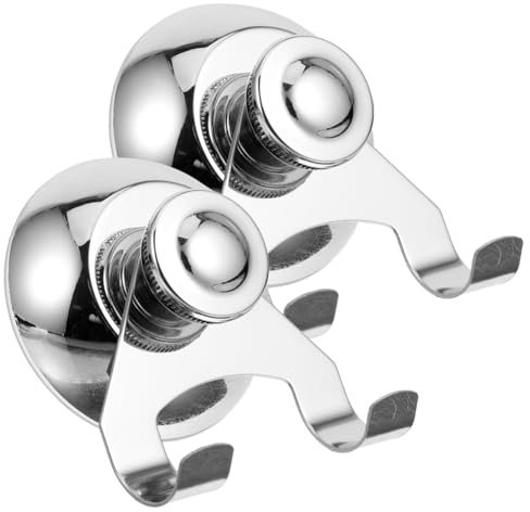 SEWOART 2pcs Stainless Steel Suction Cup Hook for Kitchen and Bathroom Heavy Duty Wall Hanging Hooks for Shower and Window Use