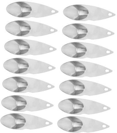 Cabilock 3 Juegos Cuchara Para Cavar Kiwi Al Aire Pelador Y Descorazonador De Manzanas Set Cucharas Cortadores Dentados De Metal Cortadores De Frutas Acero Inoxidable 430 14 Uds * 3