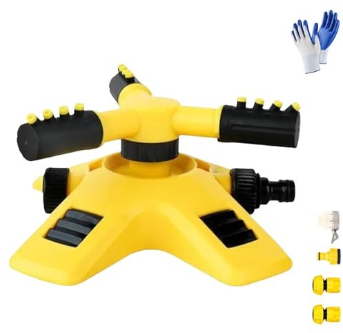 Arroseur de jardin pour pelouse, arroseur automatique rotatif à 360 degrés, pour arroser vos plantes, fleurs, légumes (1 pièce)