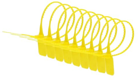 Mooybay Etichette di sicurezza antimanomissione da 500 pezzi, etichette vuote personalizzabili con cerniera per marchi di abbigliamento e calzature,500 pezzi