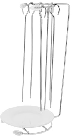 MOTHNUR Support à Brochettes Kebab Acier Inoxydable Porte-brochettes Pratique pour Barbecue Rack Suspendu Multifonction pour Gril Facile à Nettoyer et Sécurisé