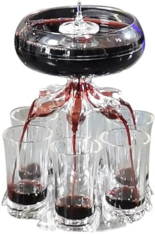 Baby Guinness Bec verseur avec distributeur et 6 verres – Parfait pour les fêtes et les divertissements, ensemble de verres à liqueur faciles à utiliser