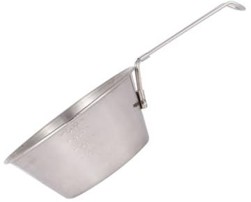 Veemoon Bol de Camping Pliable 550 Ml en Acier Inoxydable 304, Bol Extérieur Léger avec Poignée Rabattable, Vaisselle de Camping Résistante la Corrosion, Barbecue et Randonnée