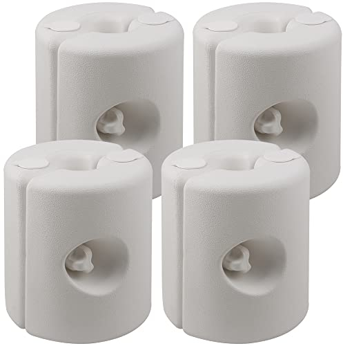 Set de 4 poids pour pavillon Fixation en polyéthylène haute densité tonnelle pavillon tente Remplissage Eau/sable stable robuste