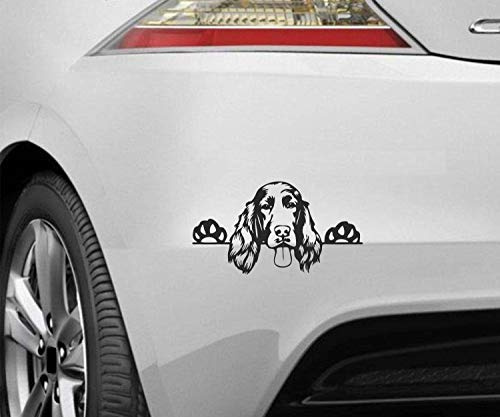 myrockshirt Peeking Dog Spähender Hund Irish Red Setter ca.20cm Aufkleber,Sticker,Decal,Autoaufkleber,UV&Waschanlagenfest,Profi-Qualität,Wandtattoo
