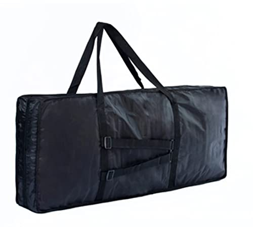 Goodvk Keyboardtasche Verdicken 61 76 88 Tastaturbeutel Elektronische Klavier-Titel-Hülle for elektronische Orgel Leicht zu Tragen (Farbe : Black, Size : 120x16x44cm)
