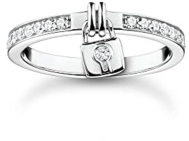 THOMAS SABO Ring Schloss 925 Sterling Silber TR2371