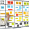 ATWAM - 416 Beschreibbare Magnete & Zubehör MEGA Set - Scrum & Kanban - Magnetstreifen Beschreibbar - Für Whiteboard, Magnettafel, Magnetwand & Kühlschrank