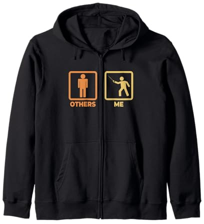 Esgrimista Figuras adhesivas Entrenador de esgrima Sudadera con Capucha