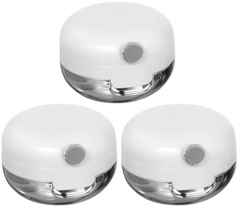 FRCOLOR 3pcs Empty Lip Balm Jars Lipstick Container Cosmetic Containers Pots with Applicator Lip Balm Containers Empty Lip Balm Applicator